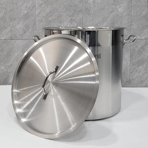 인덕션가능 스텐 위생용기 15가론 (40리터 / 41.5x40) 업소용 높은냄비 육수통
