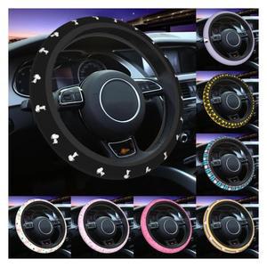 사용자 정의 37-38 자동차 핸들 커버 귀여운 만화 스누피 범용 장식 컬러 액세서리