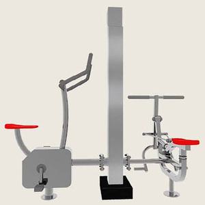 TK 자전거+노젓기 2인용 스텐 복합형 VKSP-4841