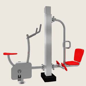 TK 자전거+오금펴기 2인용 스텐 복합형 VKSP-4855