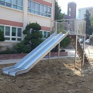 TK 미끄럼틀 스텐 1승2면 VK-1150-12S 초등학교 아파트 야외 공원 유치원 어린집 놀이터 미끄럼틀 놀이기구