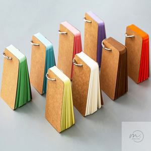 자스민스토어 링 컬러 메모지 단어장 암기장 스프링메모지 칼라링고리 단어수첩 귀여운수첩 컬러포스트잇