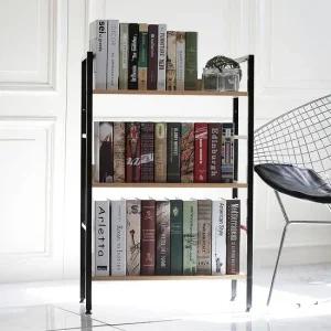 이지심플 책장겸용선반 3단 책꽂이 수납 조립식 주방 거실 철제선반
