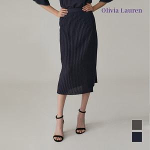 [올리비아로렌] 수입사 니트주름 스커트_VOCDKXM3341