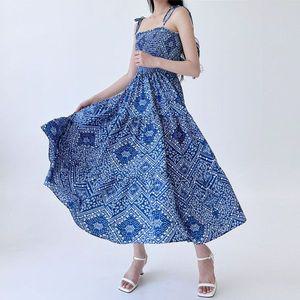 [기타]여성 튜브탑 끈나시 비치 여름 롱원피스 드레스 롱원피스