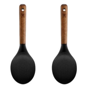 바겐슈타이거 밥 주걱 실리콘 조리 도구 블랙 2개