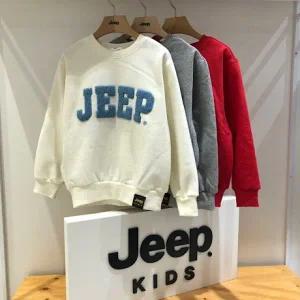 [롯데백화점]지프 기본 공용 부클 로고 솜사탕 기모 맨투맨 티셔츠 KM1TSU831