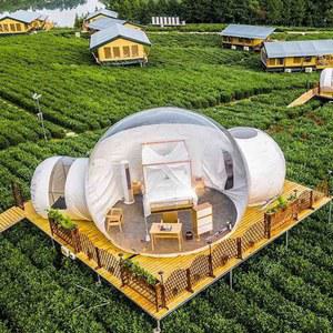 투명 원형 텐트 대형 팝업 온실하우스 별하늘방 온실 4미터 투명텐트 동계 원터치 높이