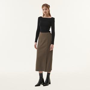 [BEIGE]랩 스커트 PQ7WS831