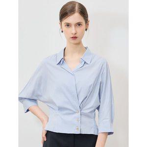 [리스트]고품격 코튼 랩 페플럼 셔츠 택가격 198000원 _P394142598