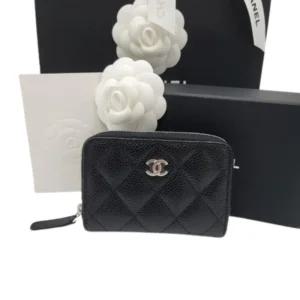 클래식 캐비어 AP0216 Y01588 C3906 동전 지갑 블랙 실버