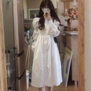 셔츠형 A라인 원피스