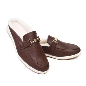 인조퍼 안감 뮬 블로퍼 남자 겨울 구두 (2color)