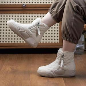 포근한 겨울 털신발 방한화 겨울털장화 퍼안감 (3WxoG)