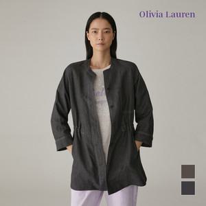 [올리비아로렌] 배색스티치 라인 셔츠형 자켓_VOCFUXM3331