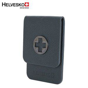 [헬베스코] 로고포인트 천연소가죽 골프 머니클립