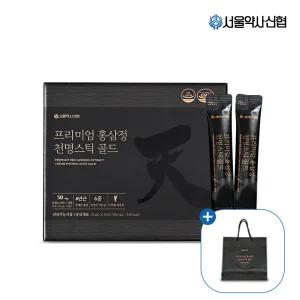 [쇼핑백] 프리미엄 홍삼정 천명스틱 골드 30포 진세노사이드 50mg