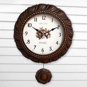 [QN724306_55]벽시계 빈티지장미브라운 한국 GB7071