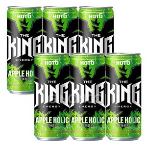 롯데칠성 핫식스 더킹 애플홀릭 355ml 6개 에너지음료 카페인