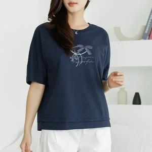 (~100size)지센리본프린팅티셔츠 TBE3186_DC