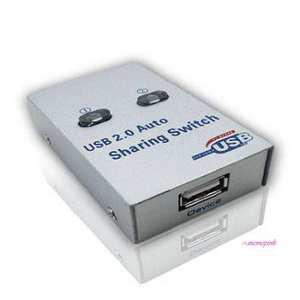 2포트 USB공유기 컴퓨터 수동프린터선택기 노트북 PC wxy756