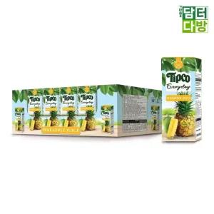 Tipco 파인애플 착즙주스 200ml x 24/무첨가 자연 건강음료 채 과일주스 다양한 종류 선택 히트 품질 안전