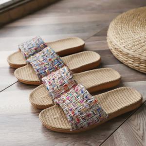 준캡 거실실내화 왕골슬리퍼 보카시빈티지