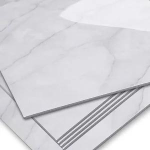 [HYD42180_56]대리석 마블화이트 3T점착데코타일 WBTI6-07