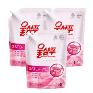 애경 울샴푸 오리지널 중성세제 겸용 리필 1.4L 3개
