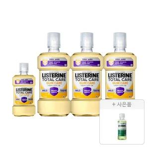 리스테린 검케어 마일드 750ml, 3개+250ml, 1개+증정(그린티 마일드 100ml, 1개)