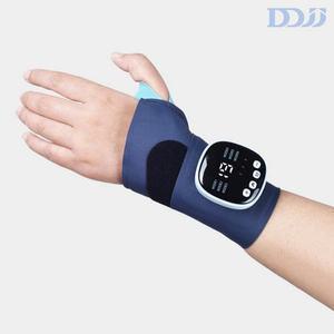 DDJJ 저주파 손목마사지기 ems 무선 손목안마 온열찜질기 충전식 다크블루