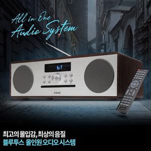 인켈 정품 하이엔드 올인원 고출력 미니오디오 블루투스 CD USB FM라디오 알람.시계-D7