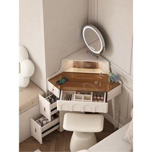 모서리 테이블 서랍장 일체형 클램쉘 심플 책상 세트 미니서랍 DESK 침대 슬라이딩