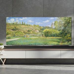 명화 티비 가리개 모니터 덮개 패브릭 65인치 75인치