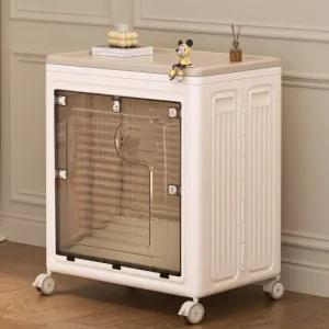 특대형 전면오픈식 폴딩수납장 150L_투명창 대형 리빙박스