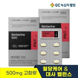 녹십자웰빙 PNT 베르베린 500mg 2박스 2개월분