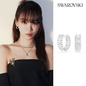 [롯데백화점]스와로브스키 [본사정품] Matrix 로듐 후프 귀걸이 5733397