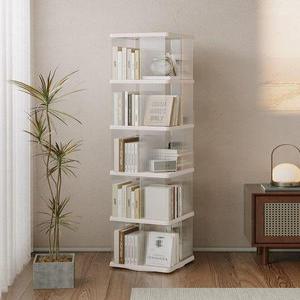 이동식 회전책장 거실 틈새 원형 바퀴형 아크릴 코너 책꽂이