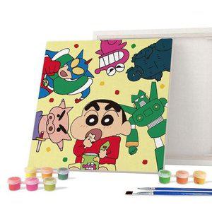 [JHQRBOEO_4A]페인팅 짱구 짱구와장난감친구들 25X25