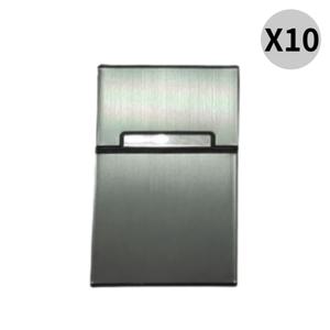 카템 메탈릭 휴대용 담배케이스 슬림 다크그레이 10개