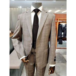 [본]24 S/S 본 프리미엄 알비노 또렐로 베이지 글렌체크 남성 여름정장 BN4MJA084..