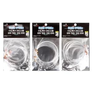 우럭 바늘 채비 선상 낚시 어피 2단 3단 서해 남해 침선 기둥줄