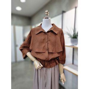 [갤러리아] ABFZ[2컬러]프릴 밑단밴딩 블라우스(ABZ5HB52)