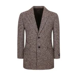 레귤러핏 이태리원단 울 혼방 트윌 저지 롱자켓  FHEAX4107)