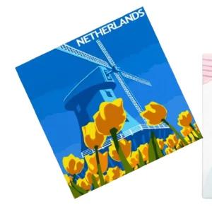 금산 그림그리기 네덜란드 튤립 25X25 유화색칠하기세트 아크릴색칠하기세트