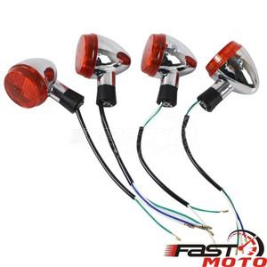 레트로 복고풍 엔틱 바이크 오토바이 회전 신호 표시 등 전면 후면 깜박이 램프 E13 E-mark For HondShadow