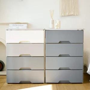 아트박스 보노하우스 헤이즈 우드상판 서랍장 4단 모노톤 인테리어 수납장