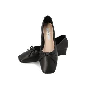 바바라 소가죽 플랫펌프스 4cm_BBD148
