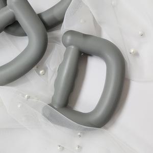 실리콘 그립 악력기 회색 체력측정 무소음악력기 실리콘악력기 전완근운동