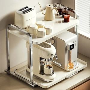 주방 인출식 전자레인지 주방 선반 독립형 향신료 보관함 가전제품 2단 오븐 랙